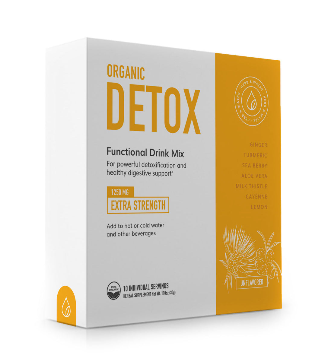 DETOX Drink Mix – 10ct – Herb and Water